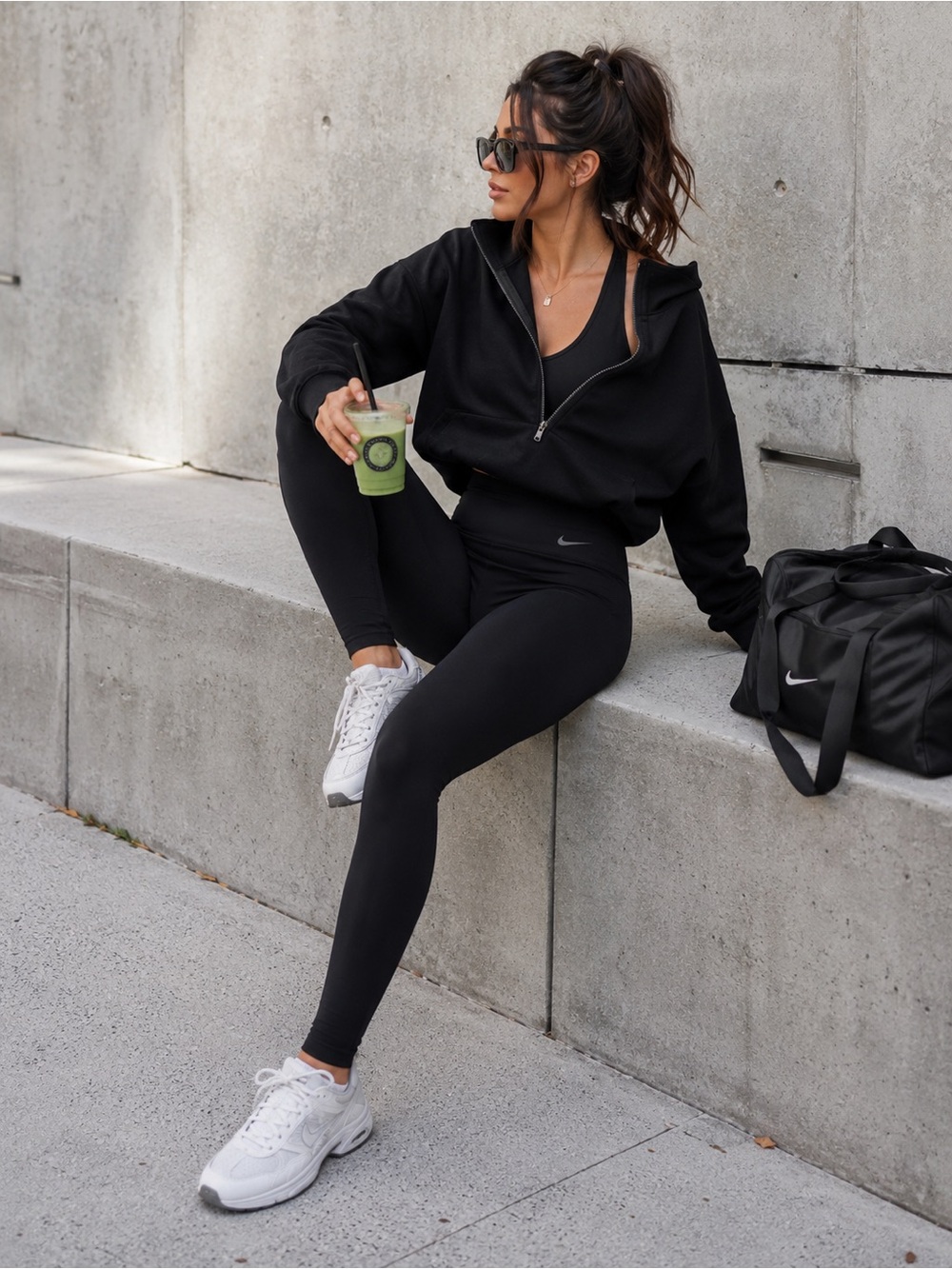 Women’s Dri-FIT High Rise Black Full Length Leggings Size M